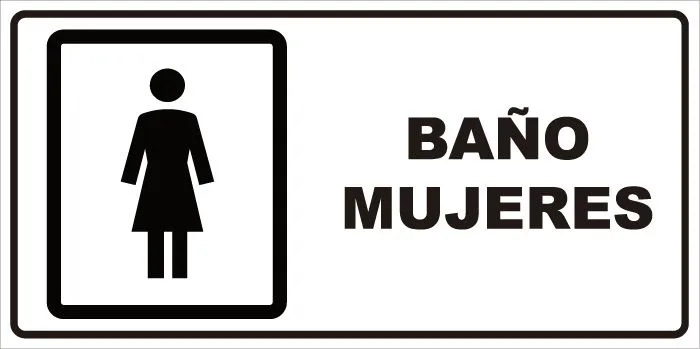 señaletica baño mujeres - Signshop