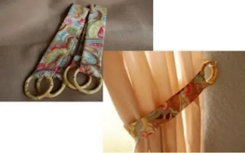 Sencillo sujeta cortinas - Guía de MANUALIDADES Sencillo sujeta cortinas - Guía de MANUALIDADES