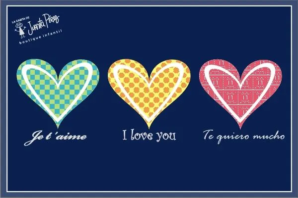 Send A WebCard - Corazones Te Amo Azul