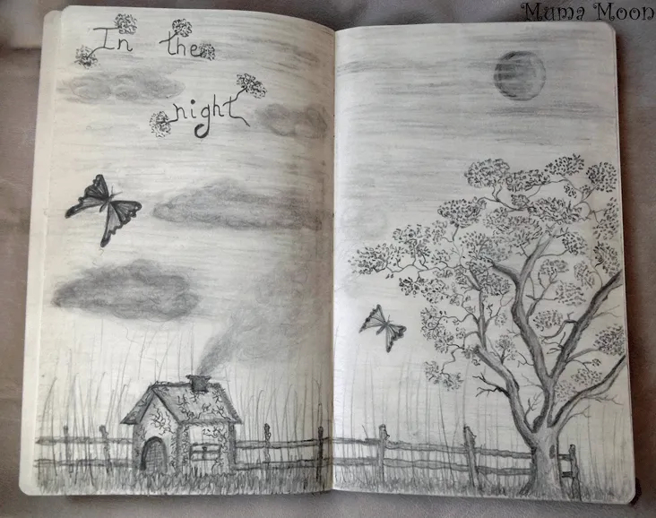 Dibujo a lapiz de arbol - Imagui