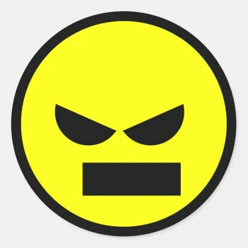 Señor enojado Anti-Smiley Face Sticker Pegatinas | Zazzle Señor enojado Anti-Smiley Face Sticker Pegatinas | Zazzle