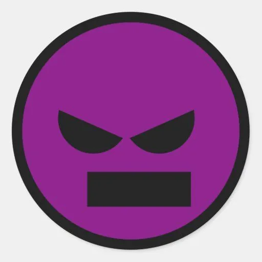 Señor enojado Anti-Smiley Face Sticker Pegatinas Redondas | Zazzle Señor enojado Anti-Smiley Face Sticker Pegatinas Redondas | Zazzle