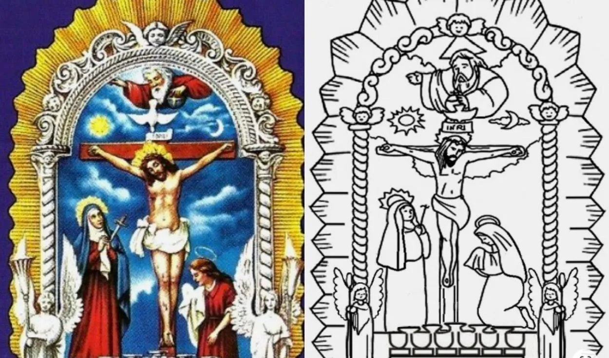 Señor de los Milagros 2022: dibujos, composicion en png para niños Perú |  Respuestas | La República