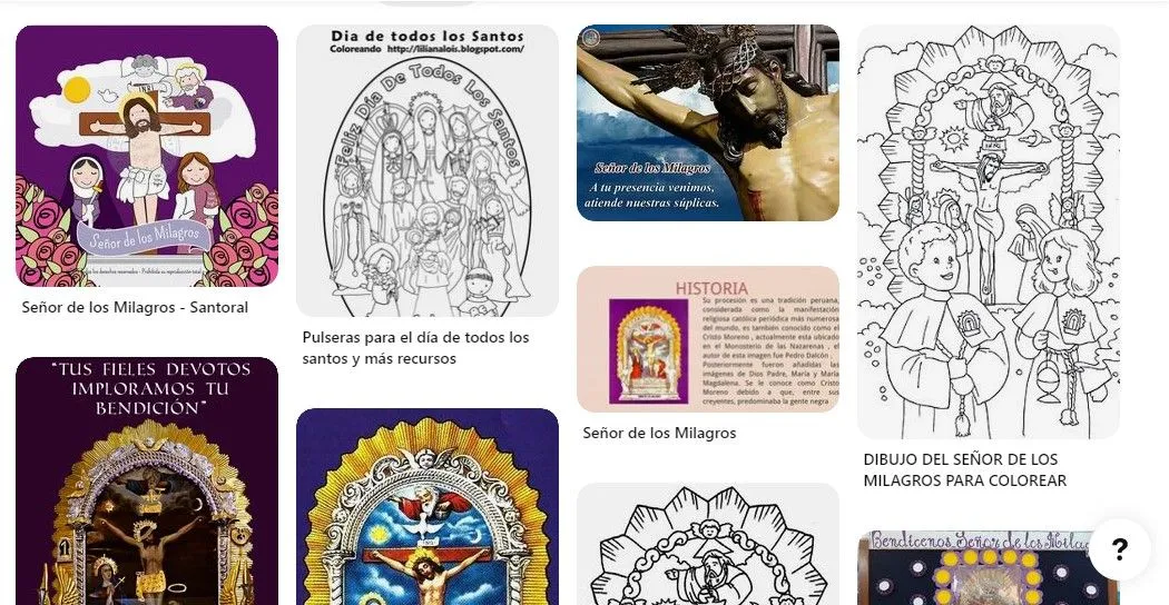 Señor de los Milagros 2022: dibujos, composicion en png para niños Perú |  Respuestas | La República