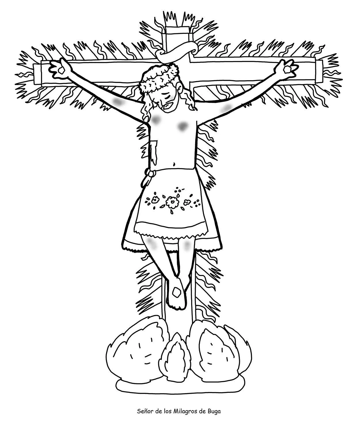 EL SEÑOR DE LOS MILAGROS DE BUGA para pintar. | Señor de los milagros, Dibujos de jesús, Milagros EL SEÑOR DE LOS MILAGROS DE BUGA para pintar. | Señor de los milagros, Dibujos de jesús, Milagros