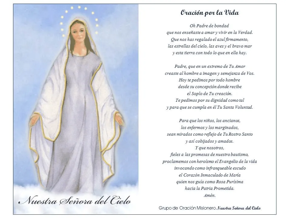 Nuestra Señora del Cielo » Pro vida, Camino Dominus Flevit Nuestra Señora del Cielo » Pro vida, Camino Dominus Flevit