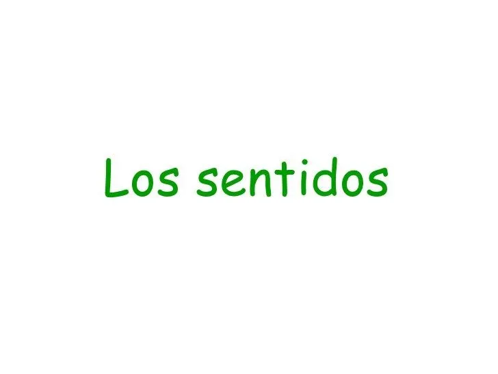 El sentido del tacto