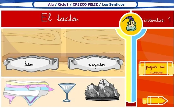 El sentido del tacto | Recurso educativo 35553 - Tiching