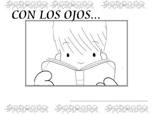 Los cinco sentidos para colorear e imprimir - Imagui