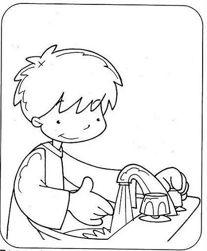 Habitos para niños de preescolar para colorear - Imagui Habitos para niños de preescolar para colorear - Imagui