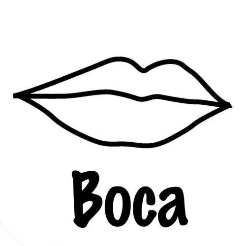 Dibujo de una boca para imprimir y colorear - Dibujos para ... Dibujo de una boca para imprimir y colorear - Dibujos para ...
