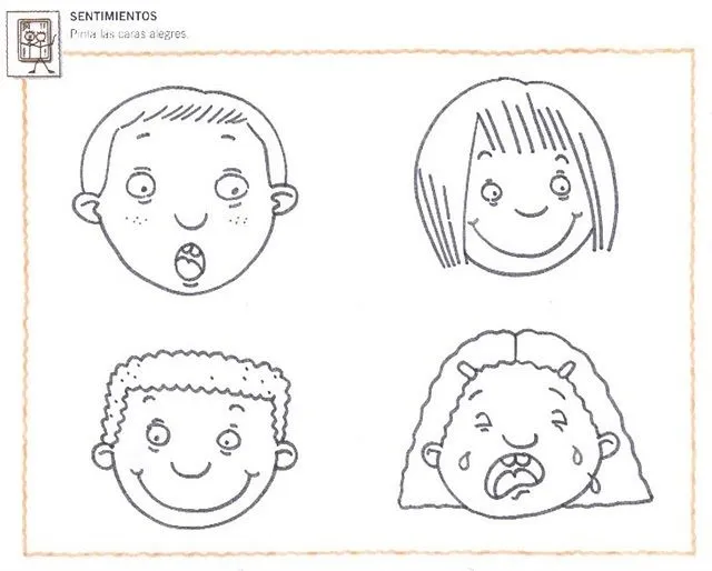 Los sentimientos para colorear - Imagui