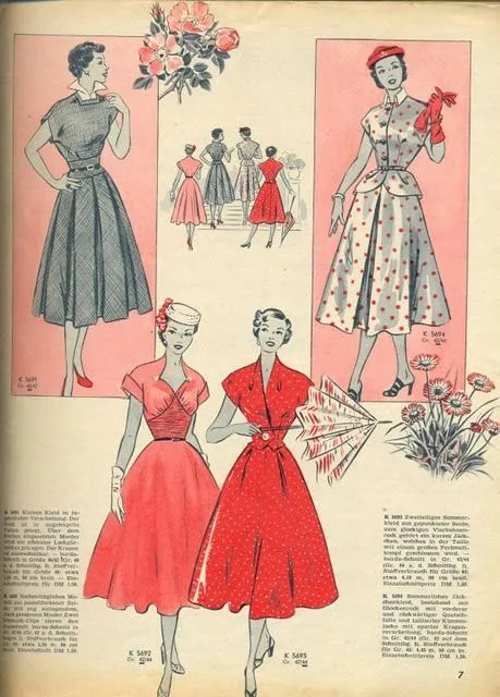 Sentires: La Moda en los años 50, la mujer femenina por excelencia Sentires: La Moda en los años 50, la mujer femenina por excelencia