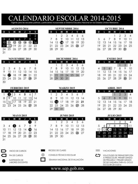 SEP presenta calendario escolar 2014-2015 - Terra México