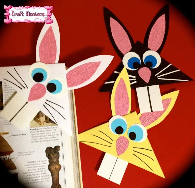 Separadores de Libros de Conejitos | Aprender manualidades es ... Separadores de Libros de Conejitos | Aprender manualidades es ...