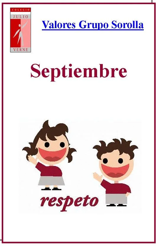 Valor de Septiembre: RESPETO | Pizarra de Sociales Valor de Septiembre: RESPETO | Pizarra de Sociales