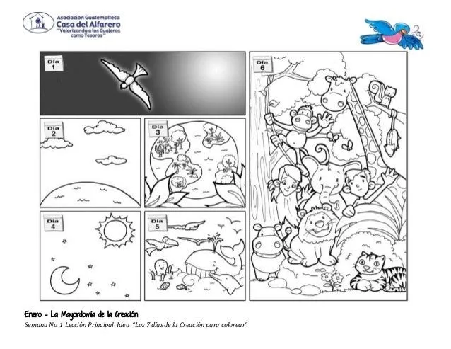 Cuidando la creacion de dios para colorear - Imagui