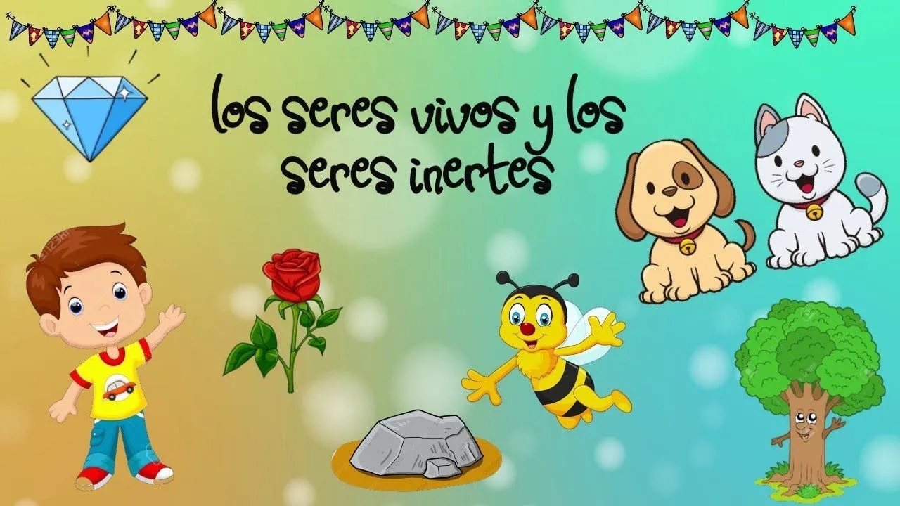 seres vivos y seres inertes - YouTube