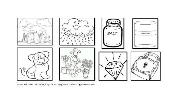 Seres vivos y no vivos para niños de preescolar para colorear - Imagui Seres vivos y no vivos para niños de preescolar para colorear - Imagui