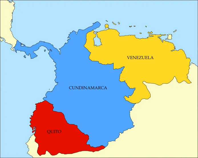 Sociales 6º IEA: Mapa de la Gran Colombia