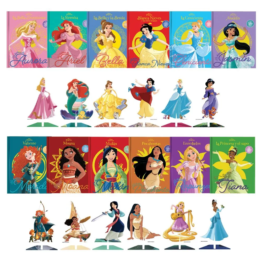 Serie Completa Disney Princesa - Coleccionables Madreditorial Serie Completa Disney Princesa - Coleccionables Madreditorial