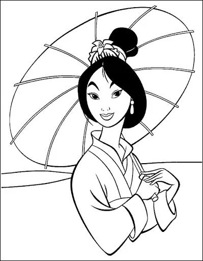 Es de la serie de dibujos de princesas para colorear