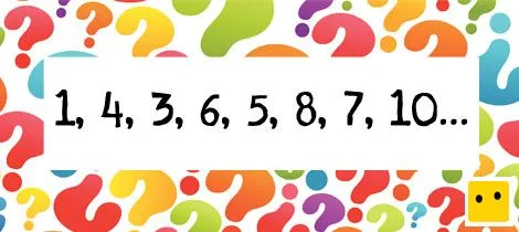 Serie numérica entre 3 y 1. Acertijos matemáticos para niños