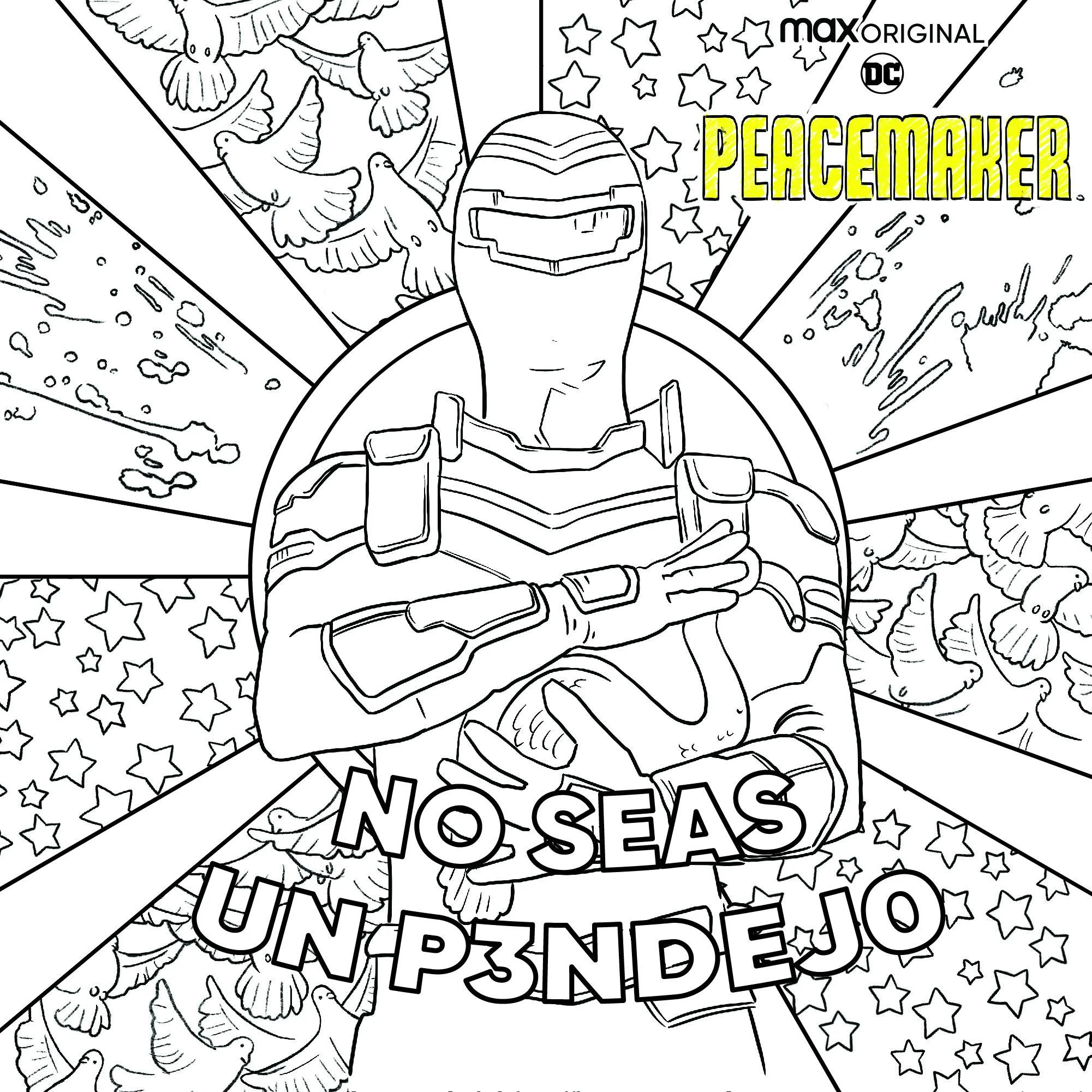 La serie original de HBO MAX, PEACEMAKER, lanza ilustraciones irreverentes para colorear - Rock and Wrestling La serie original de HBO MAX, PEACEMAKER, lanza ilustraciones irreverentes para colorear - Rock and Wrestling