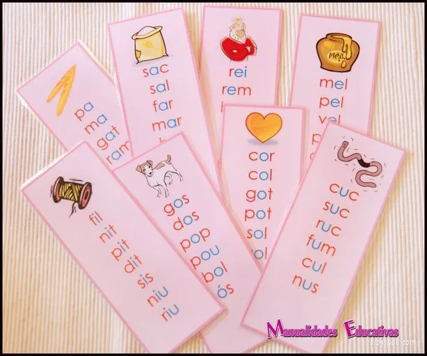 Serie Rosa Montessori - Listas de palabras (para imprimir ... Serie Rosa Montessori - Listas de palabras (para imprimir ...
