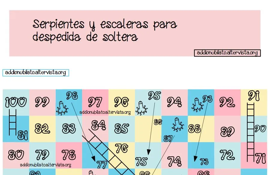 serpientes y escaleras para despedida de soltera serpientes y escaleras para despedida de soltera