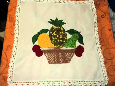 SERVILLETAS BORDADAS Y APLICACION EN GANCHILLO O CROCHET - YouTube SERVILLETAS BORDADAS Y APLICACION EN GANCHILLO O CROCHET - YouTube
