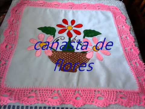 SERVILLETAS EN BORDADO FANTASIA - YouTube