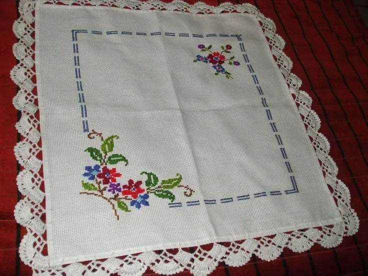 Bordados para servilletas en punto de cruz - Imagui
