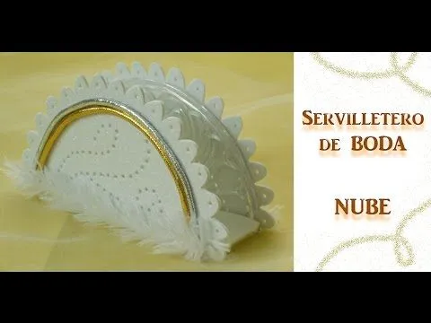 Cómo hacer servilleteros de boda "Nube" TUTORIAL Inerya viris ...