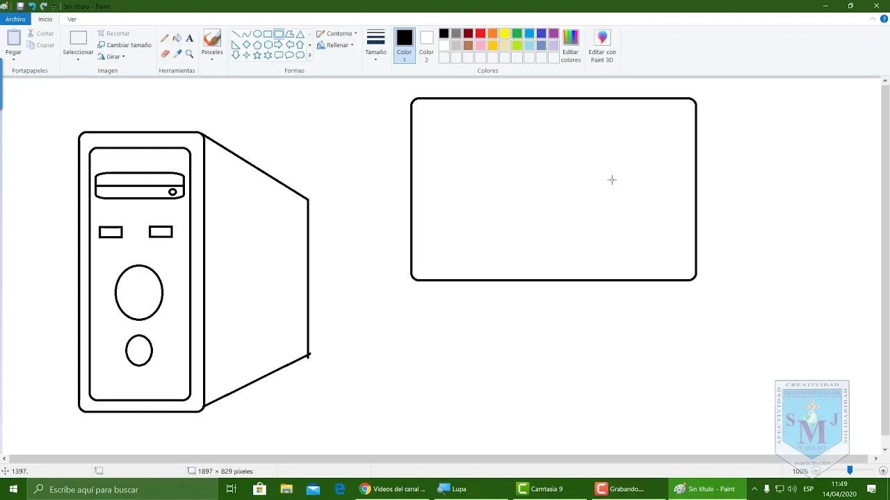 SESIÓN 03 - 1ER GRADO - Dibujo el CPU y el Monitor en Paint - YouTube SESIÓN 03 - 1ER GRADO - Dibujo el CPU y el Monitor en Paint - YouTube