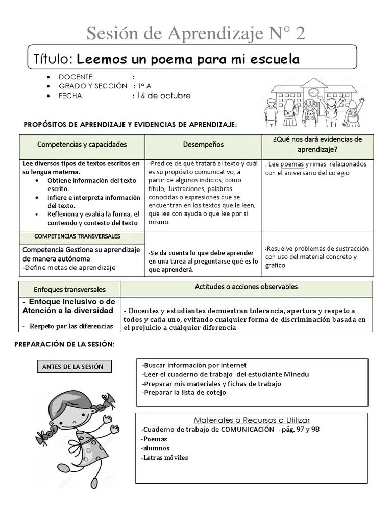 Sesión 2 Poemas 1 | PDF | Lectura (proceso) | Aprendizaje Sesión 2 Poemas 1 | PDF | Lectura (proceso) | Aprendizaje