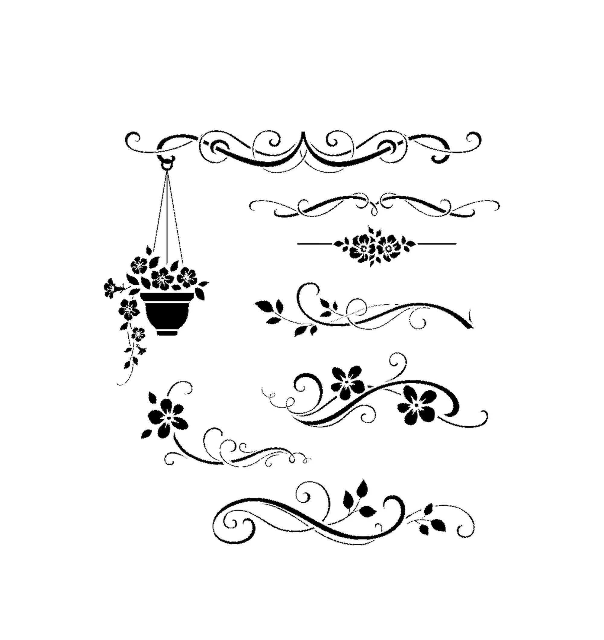 Set de Flores Cenefas Plantilla Reutilizable Tamaño A3 A4 A5 - Etsy México Set de Flores Cenefas Plantilla Reutilizable Tamaño A3 A4 A5 - Etsy México