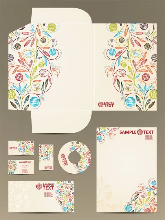 Set de identidad corporativa: Ornamentos - Kabytes