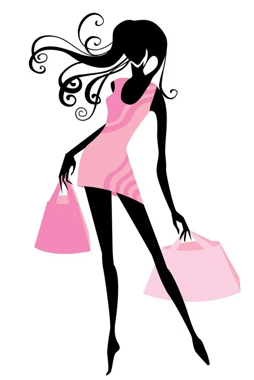Set of Fashion girl vector graphic 02 - Vector People free download