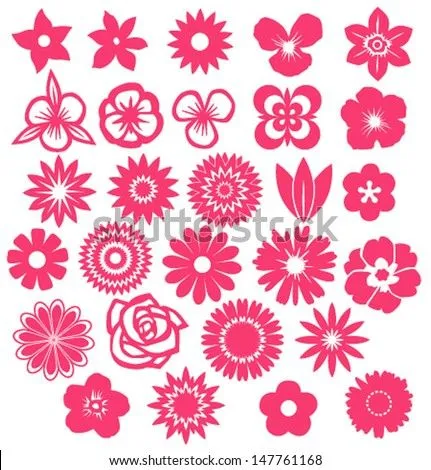 Set Of Vector Flowers - 147761168 : Shutterstock