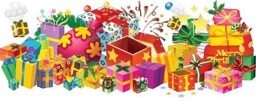 set vectores de regalos de navidad , ya en diciembre el flujo de ... set vectores de regalos de navidad , ya en diciembre el flujo de ...