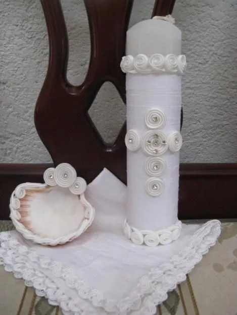 Set de vela para bautizo | Baptism | Pinterest | Candle Set ...