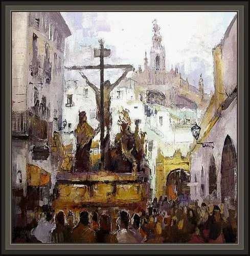 SEVILLA - LA SEMANA SANTA EN ANDALUCIA - PINTURAS RELIGIOSAS Y ...