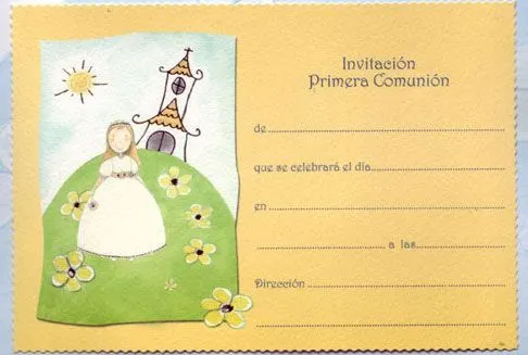 SGBlogosfera. Amigos de Jesús: INVITACIONES PARA PRIMERA COMUNIÓN