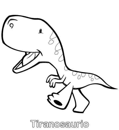 Dinosaurio bebé para colorear - Imagui