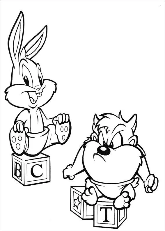 SGBlogosfera. María José Argüeso: LOONEY TUNES BABY PARA COLOREAR