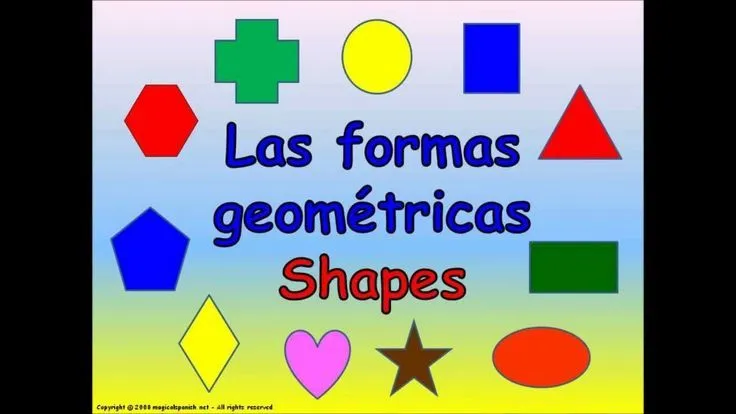 SHAPES IN SPANISH. LAS FORMAS GEOMÉTRICAS EN ESPAÑOL., via YouTube ...