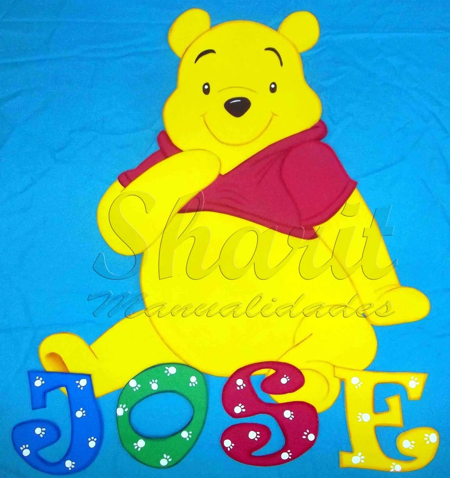 Sharit Manualidades y Mas: Whinie the Pooh en Goma Eva Sharit Manualidades y Mas: Whinie the Pooh en Goma Eva