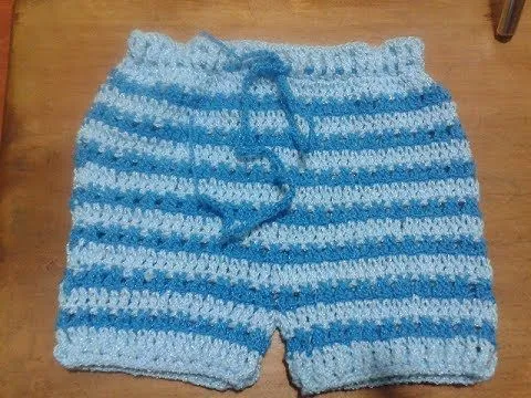 SHORT PARA BEBE TEJIDO A CROCHET OPCIÓN 1 (3 A 6 MESES APROX ...