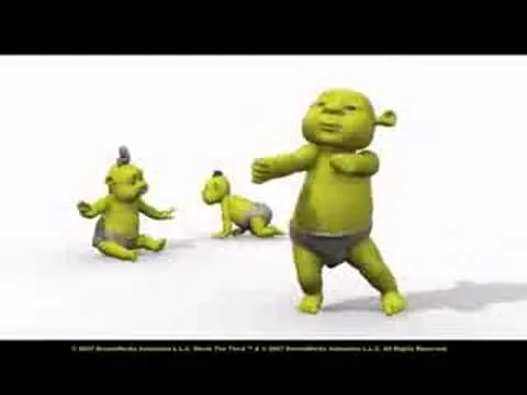 Shrek 4- adelanto de bebes bailando - YouTube